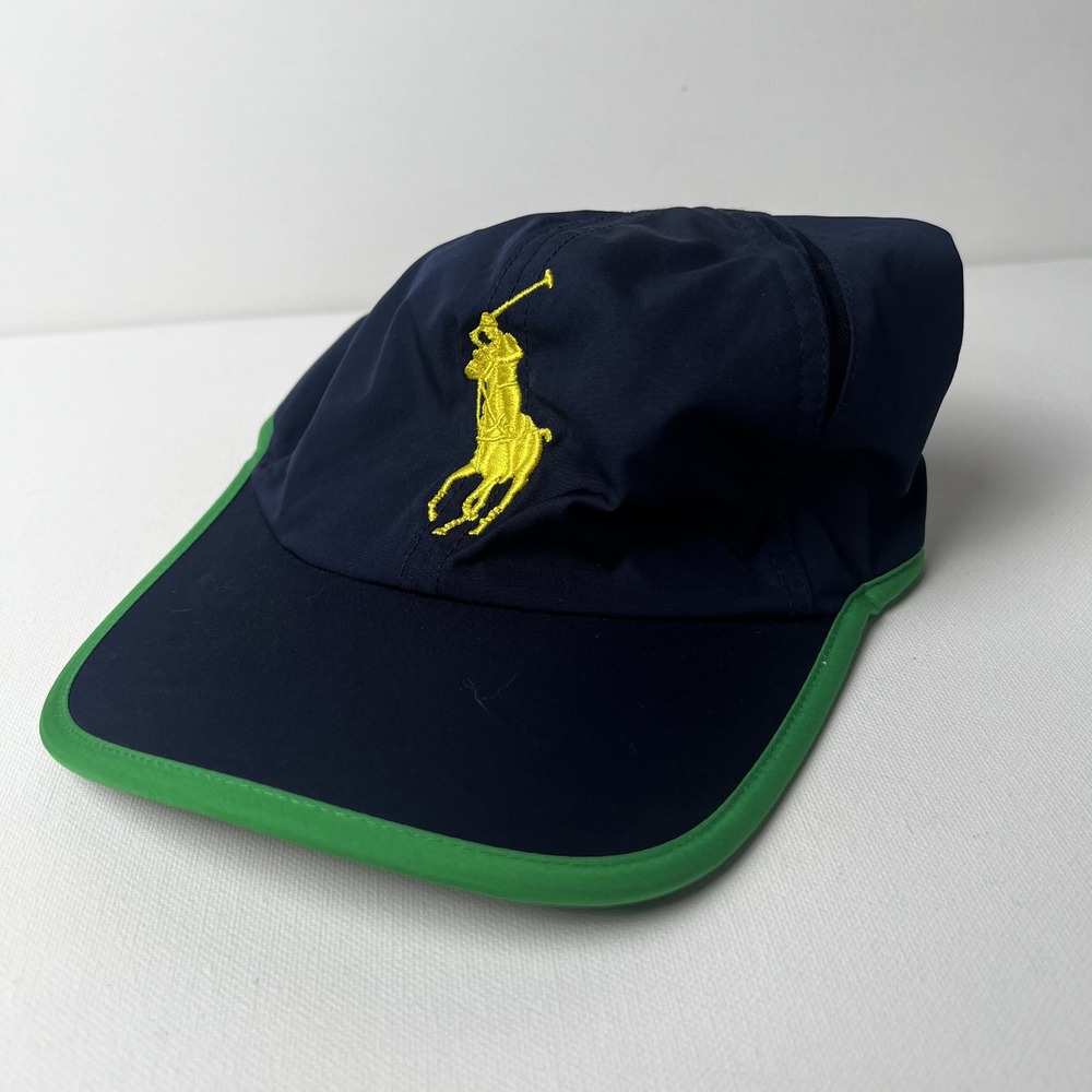 Polo Ralph Lauren US Open 2014 Tennis Hat Navy Blue Green Performance Cap